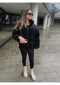 Resim Kadın Kürklü Peluş Mont 001 