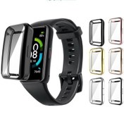 Resim Microcase Honor Band 6 Önü Kapalı Tasarım Silikon Kılıf 