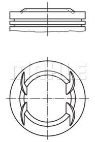 Resim Genel Markalar Motor Piston Segman Bravo-coupe-marea 2.0 20v 95-98 82.40mm 