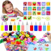 Resim Magic Su Peri Seti, Eğitici ve Eğlenceli Oyuncak, El Yapımı DIY Malzeme Dahil, 12 Renkli Magic Su ve 12 Farklı Desen Kalıbı ile Parti Hediyesi, Noel ve Doğum Günü Hediyeleri İçin Uygun 