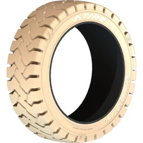 Resim Atire 14X4.5-8 Runner Band Çemberli Dişli Iz Bırakmayan Dolgu Forklift Lastiği 