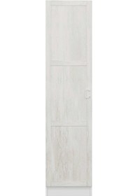 Resim Minar Kale 1 Kapaklı Dolap Beyaz - Eskitme Beyaz 190cm Beyaz 