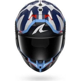 Resim Shark Skwal İ3 Replıca Raul Fernandes Kapalı Kask Ledli Model Renkli Cam lidir Mavi-beyaz 