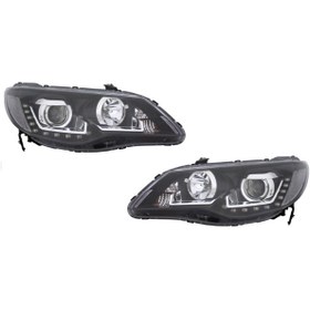 Resim OEM Honda Civic Fd6 Ön Far Lambası U Ledli Mercekli Bi-xenon 2006 / 2012 