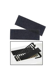 Resim Kapalı Kedi Tuvaleti İçin 2'li Karbon Filtre, 20x6,5cm Açık Ahşap 