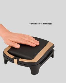 Resim Tost Makinesi Ev Tipi Pratik Kullanım 4 Tost Kapasiteli - Lisinya 