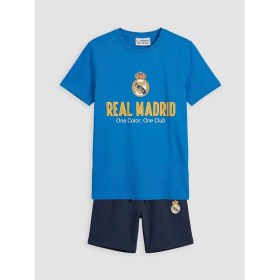 Resim LC Waikiki Lcw Kids Mavi Real Madrid Baskılı Erkek Çocuk Tişört ve Şort 