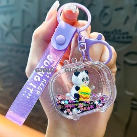 Resim Silver1 Yeni Sevimli Çizgi Film Işıklı Işık Kulomi Büyük Kulak Köpek Hediye Kutusu Anahtarlık Araba Okul Çantası Dıy Kolye Hediye (Yurt Dışından) 