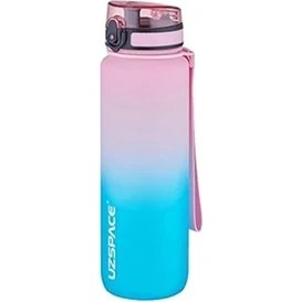 Resim Fiftyfifty 1000ML Büyük Boy Çift Renk Softtouch Ff Collection Tritan Su Matarası Pembe-Yeşil 