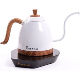 Resim Brewista Artisan 600ml Değişken Sıcaklık Kontrollü Dijital Su Isıtıcı Kettle-inci Beyazı 