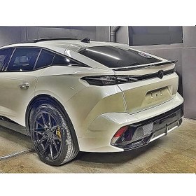 Resim Peugeot 408 Bagaj Üstü Spoiler - Parlak Siyah - Fiberglass 