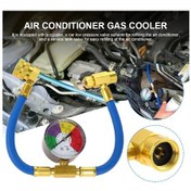 Resim Basınç Göstergesi Klima Gaz İle R134a Soğutucu Şarj Hortumu 