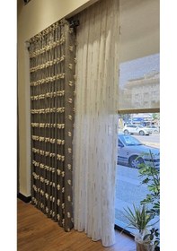 Resim As Perde Püsküllü Tül Perde Kırışmaz Ütü İstemez Tül Perde 