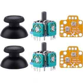 Resim PS5 Analog Motor Drift Fix Topuz Tamir Seti Playstation 5 Kol Yedek Parça 