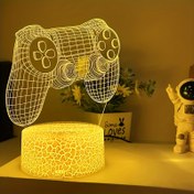 Resim 1 adet USB ile Çalışan Oyuncunun Rüyası: Dokunmatik Kontrollü Akrilik Oyun Konsolu Gece Lambası, 7 Renk Modu - Yatak Odası Atmosferi & Hediyeler için İdeal, Dayanıklı & Enerji Tasarruflu, Oyun Odası Dekorasyonları 