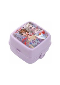 Resim Beslenme Kutusu 4 Bölmeli Frozen 2 Lila Renk Kız Figürlü 1 Adet Yemek Saklama Kabı Beslenme Çantası Lila 