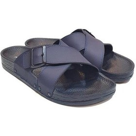 Resim Pierre Cardin Üstü Çapraz Tokalı Anatomik Taban Erkek Terlik 