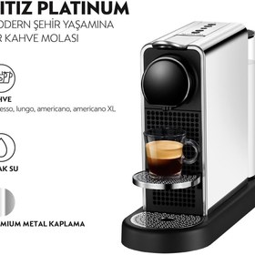 Resim Nespresso C140 Citiz Platinum Kapsül Kahve Makinesi 
