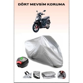 Resim Breen Sym Symphony Sr 125 Arka Çanta Uyumlu Motosiklet Branda Su Geçirmez Dayanıklı Kumaş 