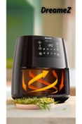 Resim Philips Wett&Dry 3000 Serisi L Airfryer, 0.8kg, 4.1L Kapasiteli Hazne, Siyah, HD9243/90 Rapid Air 
