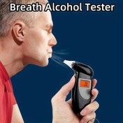 Resim Ultra-Preciz Portatif Dijital Nefes Analizörü, Kişisel ve Araç Kullanımı için Alkol Test Cihazı, Pille Çalışan Alkol Nefes Testeri - Pil Olmadan Teslim Edilir 