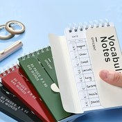 Resim 4 Adet Minimalist Fantezi Temalı Spiral Defter Kişiselleştirilmiş Sessiz Yazma ve Kapak Fonksiyonu ile, Kolej Çizgili Kağıt, Cep Boyutu Dil Öğrenme Hafıza Yardımcıları 14+ Yaş 