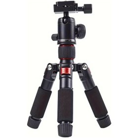 Resim Challenger 360 Derece Top Kafa Hafif Seyahat Standı Masaüstü Mini Tripod Kırmızı Dslr Slr Kamera İçin Taşınabilir 