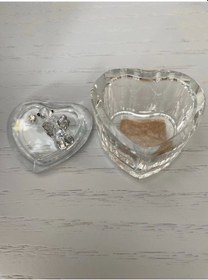 Resim Hera Kuşlu Kalp Kutu - Gümüş 