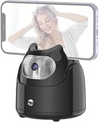 Resim zolyet Masaüstü Gimbal Selfie Sabitleyici, fon için 360° Dönüşlü Robot Kameraman için Yapay Zeka Otomatik Yüz Takibi, Siyah için Uygulamaya Gerek Yok 
