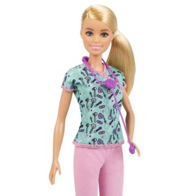 Resim Barbie Kariyer Bebekleri Hemşire GTW39 