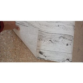 Resim Gri Keçeli Parke Desen Muşamba Pvc Zemin Kaplama Muşambası Bütün Ebatlar 