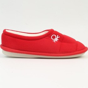 Resim Benetton Bn-1165 - 3595 Kirmizi-kadın Panduf Terlik Kırmızı 