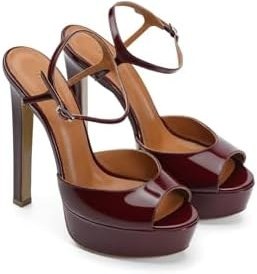 Resim Jabotter Brida Rugan 14 Cm Platform Topuklu Ayakkabı 