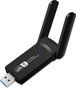 Resim AC1200 Mbps Dual Band USB 3.0 Adaptör Kablosuz Wi-Fi Alıcı Technow