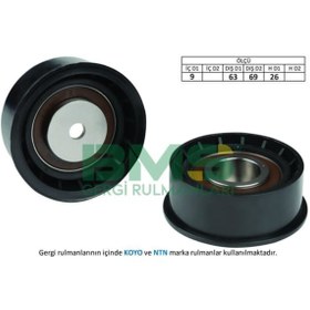 Resim BMS 16 Alternatör V Kayış Gergi Rulmanı 9×63 69×26 Astra F G H Corsa B C-Tıgra Vectra B C-Combo Zafira Nubır 