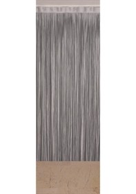 Resim Düz İp Gri Rustik En 100 Cm Boy 210 Cm Hazır İp Perde Gri 