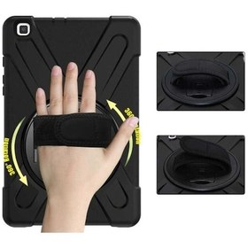 Resim Samsung Galaxy Uyumlu Tab S6 Lite 10.4" P610/p620 Kılıf Defender Tank Zırh Silikon Askılı Tablet Kılıfı Kılıf 