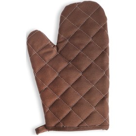 Resim Yanmaz Fırın Eldiveni Ve Fırın Tutacağı 1 Eldiven 1 Tutacak Kahverengi 