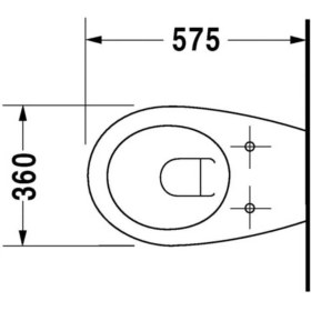 Resim Duravit - Colomba Asma Klozet Kapak Dahil Outlet - 25473900A1- 