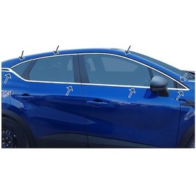 Resim Autogp Renault Captur Cam Çerçevesi Kenar Çıtası Krom Tamtur 2021+ 18 Parça Au-rn- 1346 