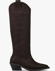 Resim Shoeberry Kadın Kailey Kahve Süet Kovboy Çizme 