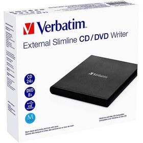 Resim Verbatim Slimline Harici CD/DVD Yazıcı Siyah 
