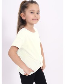 Resim Toontoy Kids Toontoy Kız Çocuk Tişört Ekru 