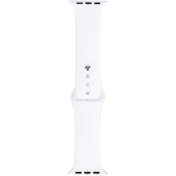Resim Watch 42mm Band Serisi Klasik Kordon Silikon Strap Kayış-Beyaz 