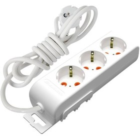 Resim Mutlusan Ri-Tech Topraklı Çocuk Korumalı Grup Priz 3'lü 5 M Beyaz 