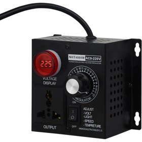 Resim Parallax 4000W Voltaj Regülatörü Hız Ayarlanabilir Voltaj Regülatörü Abd Fişi (Yurt Dışından) 