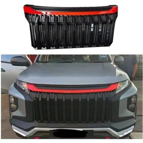 Resim Mitsubishi L200 Kırmızı Çizgili Siyah Panjur 2019+ 