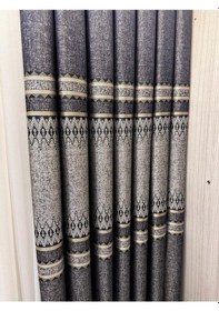 Resim Nivemeshome Damla Ft614337 V-502 Lacivert 1/3 Sık Pileli Fon Perde Apm Lacivert 