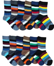 Resim Leement socks Çocuk 12 Çift Pamuklu Çorap Dört Mevsim Kokulu Yıkamalı Yumuşak Dokulu Soket Çorap Premium Seri 