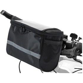 Resim Xindoker Süper Kapasiteli Bisiklet Kolu Çantası - 600d Mesh Malzeme, Çift Zip, Tüm Bisikletlere Uygun, Siyah Çok Renkli 